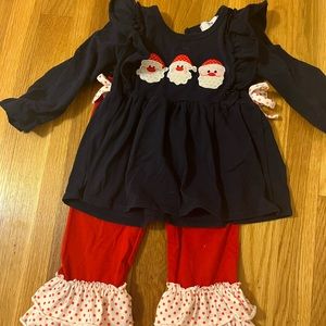 2t Christmas Santa outfit